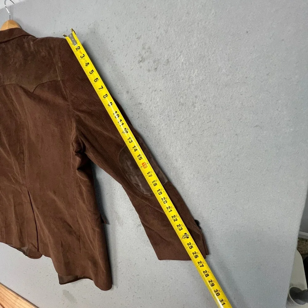 NEW Circle S Lubbock Mens Brown‎ Corduroy Western Blazer Sport Coat 54R Cowboy